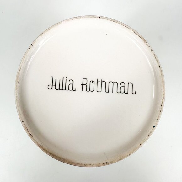 Julia Rothman Ceramic Modernist Flowers Canister Jar - Picture 10 of 10